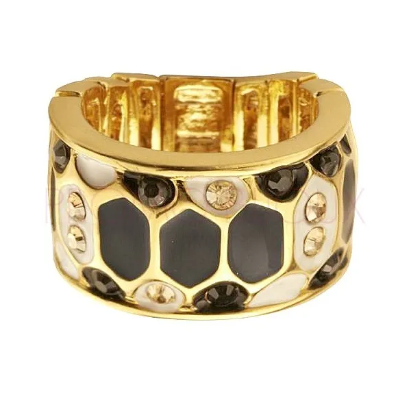 Bague Guess Stretch métal doré motif python - Nouveauté 2013 - UBR91310 - Promo Bijoux Pas Cher