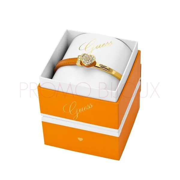 Box Bracelet Guess Rose & doré Semi rigide - Nouveauté 2013 - UBS21302 - Promo Bijoux Pas Cher
