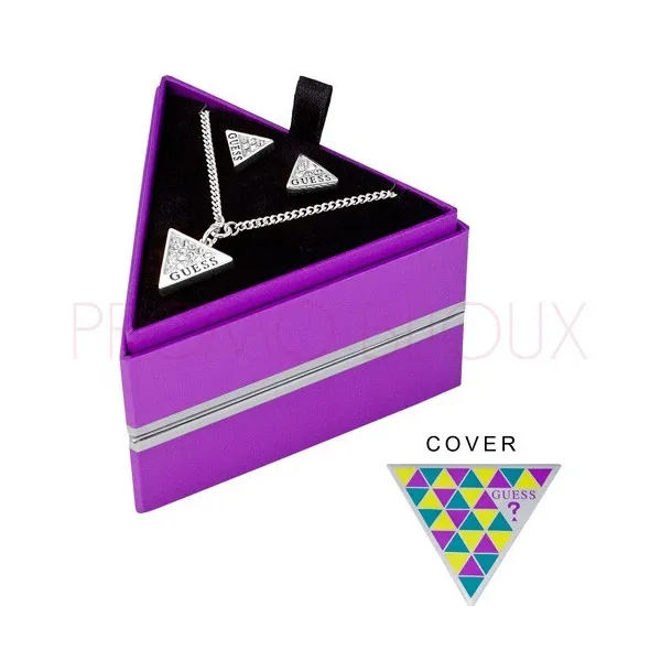 Coffret Bijoux Guess Métal Argenté - Collier Boucles - UBS 71301 - Promo Bijoux Pas Cher&
