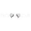 Boucles d'oreilles Guess métal argenté rhodié Petit Cœur - UBE 11427 - Promo Bijoux Pas Cher
