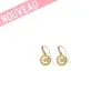 Boucles d'oreilles Guess logo G pavé métal doré - UBE 51427 - Promo Bijoux Pas Cher