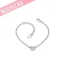 Bracelet Guess mini-cœur en métal argenté rhodié - UBB 51419 - Promo Bijoux Pas Cher