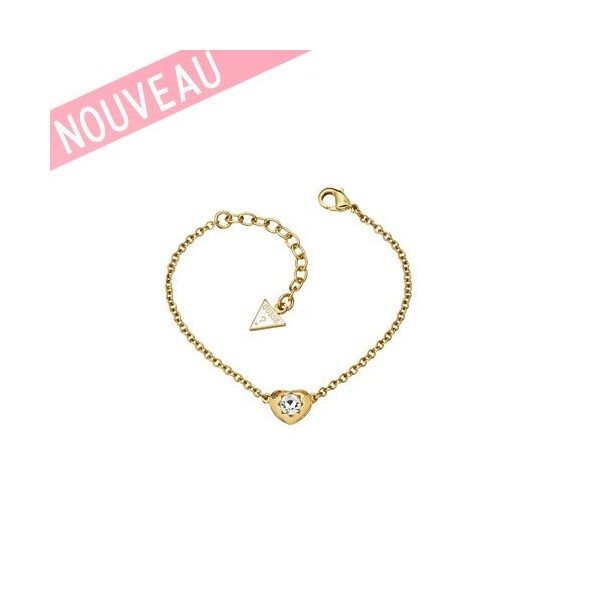 Bracelet Guess Mini-coeur Métal doré - Crystals Of Love