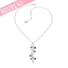 Collier Guess en métal argenté rhodié & perles - UBN 51462 - Promo Bijoux Pas Cher