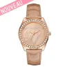 Montre Guess femme, bracelet champagne pailleté nouveauté 2014 - W0023L4 | Promo Bijoux Pas Cher |