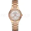 Montre Guess Femme - Viva - Montre Métal Doré Rosé avec Cristaux - W0111L3 | Promo Bijoux Pas Cher |
