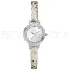 Montre Guess Femme avec bracelet cuir impression python argenté - W0228L1 | Promo Bijoux Pas Cher |