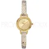 Montre Guess Femme avec bracelet cuir impression python doré - W0228L2 | Promo Bijoux Pas Cher |