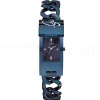 Montre Guess Femme avec rabat acier plaque IP Bleu - Logo Guess - W0321L4 | Promo Bijoux Pas Cher |