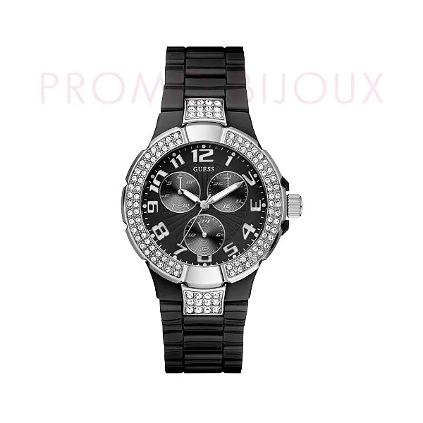 Montre Guess Noir- Montre Guess pour Femme - W13564L2 - Modèle Prism - Promo Bijoux Pas Cher