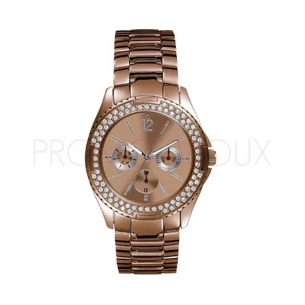 Montre Guess Femme moins chère 165€ au lieu de 209€ ! Référence W15531L1 | Promo Bijoux Pas Cher |