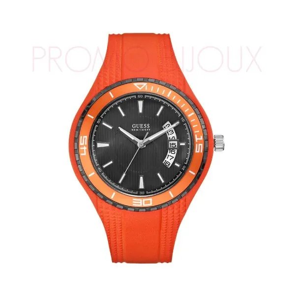 Montre Guess Orange Nouveauté 2012 - Montre Guess Homme W95142G5 - Fin - Promo Bijoux Pas Cher