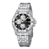 Montre Festina Homme chrono, acier gris, fond noir et argent Promo Bijoux Pas Cher f16059-B