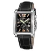 Montre Festina Homme chrono, acier gris, fond noir Promo Bijoux Pas Cher f16081-7