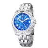 Montre Festina Homme chrono, acier gris, fond bleu Promo Bijoux Pas Cher f16095-1