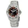 Montre Festina Homme chrono, acier gris, fond noir Promo Bijoux Pas Cher f16170-A