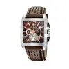 Montre Festina Homme chrono, acier gris, fond marron Promo Bijoux Pas Cher f16363-2