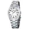 Montre Festina Homme chrono, acier gris, fond blanc et noir Promo Bijoux Pas Cher f16374-9