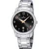 Montre Festina Homme chrono, acier gris, fond noir Promo Bijoux Pas Cher f16378-4