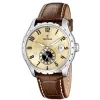 Montre Festina Homme chrono, acier gris, fond doré Promo Bijoux Pas Cher f16486-2