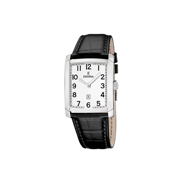 Montre Festina Homme chrono, acier gris, fond argent Promo Bijoux Pas Cher f16512-1