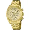 Montre Festina Homme chrono, acier doré, fond doré Promo Bijoux Pas Cher f16656-2