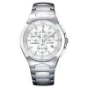 Montre Festina Homme chrono, acier gris, fond argent Promo Bijoux Pas Cher f6698-1
