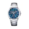 Montre Festina Homme chrono, acier gris, fond bleu Promo Bijoux Pas Cher f6698-4