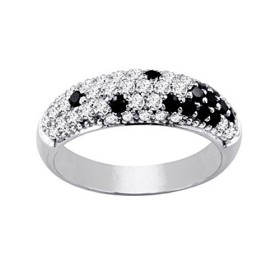 Bague en Argent - Bijoux Bague Argent Noir - 7007873