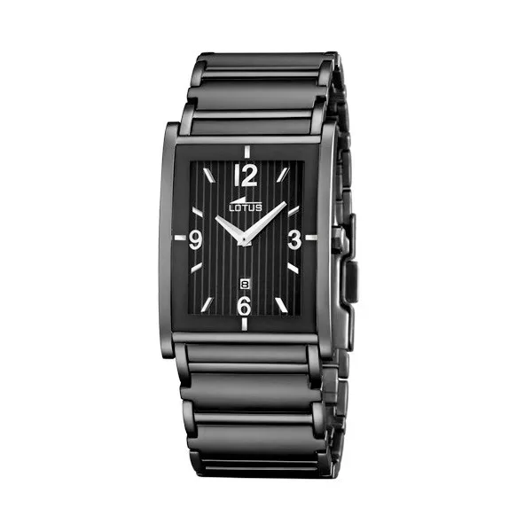 Montre Lotus Homme - Montre Lotus Pas Chere -Montre Acier Noire - 15584-2 | Promo Bijoux Pas cher |