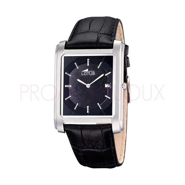 Montre Lotus Homme - Bracelet Cuir Noir à peine 70€ ! - 10106-2 | Promo Bijoux Pas Cher |