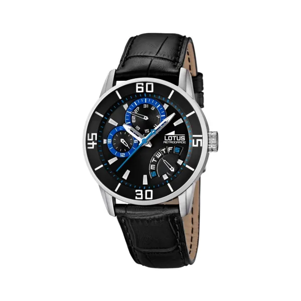 Montre Lotus Homme montre sport multi compteur bleu et noir