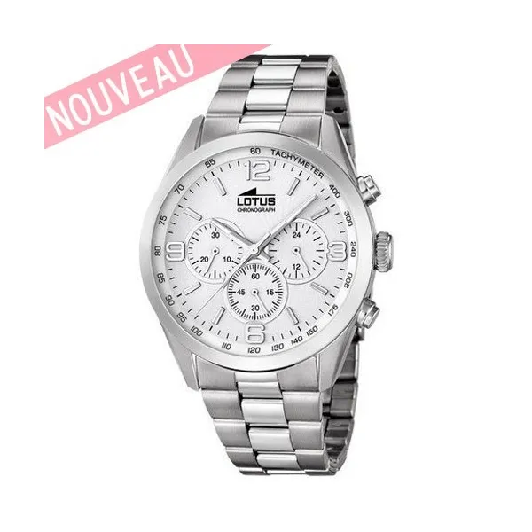 Montre lotus homme boitier et bracelet en acier girs nouveauté 2014 - 18153-1