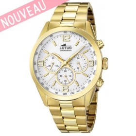 Montre Lotus Homme acier doré
