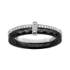 BAGUE ARGENT RHODIE DOUBLE ANNEAU, pas cher en stock ! 066333N|| Promo Bijoux Pas Cher ||