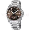 Montre Lotus Homme en Acier Gris Fond Cadran Marron - Nouveauté