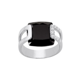 Bague en Argent - Bijoux Bague Argent Noir - 7008448
