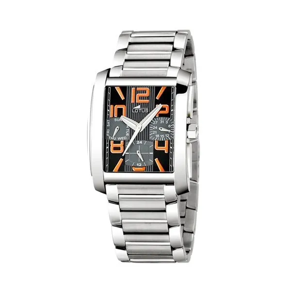 Montre Lotus Homme - Montre Lotus Pas Chere - Indexation Orange - 15392-5 || Promo Bijoux Pas Cher |