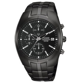Montre Pulsar sport en acier noir pour homme