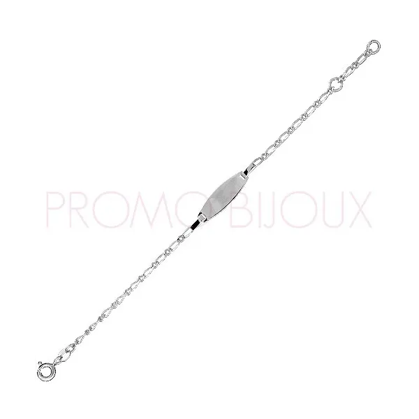Gourmettes Argent Enfant - Cadeau de Baptême -00341 || Promo bijoux Pas Cher ||