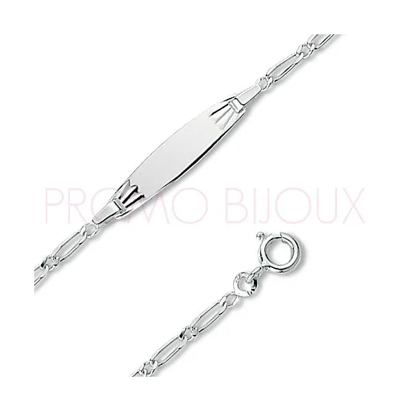 Gourmettes Argent Enfant - Cadeau de Baptême - 1013292-11 || Promo bijoux Pas Cher ||