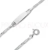 Gourmettes Argent Enfant - Cadeau de Baptême - 1013292-11 || Promo bijoux Pas Cher ||