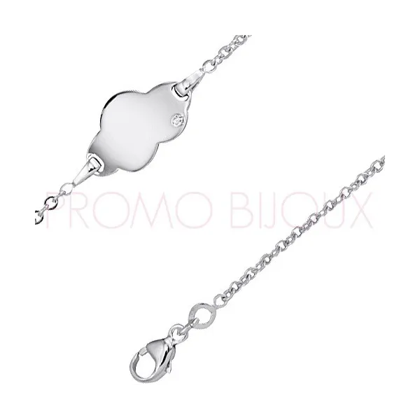 Gourmettes Argent Enfant - Cadeau de Baptême - 7006175-11 || Promo bijoux Pas Cher ||