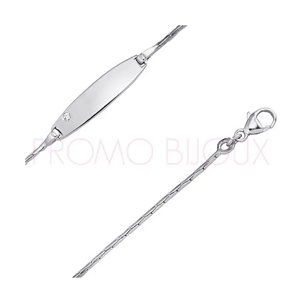 Gourmettes Argent Enfant - Cadeau de Baptême - 7006176-11 || Promo bijoux Pas Cher ||