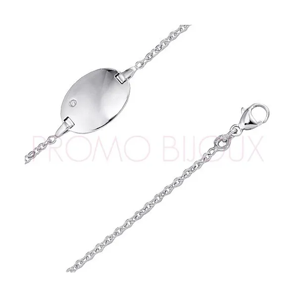 Gourmettes Argent Enfant - Cadeau de Baptême - 7006177-11 || Promo bijoux Pas Cher ||