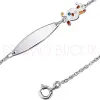 Gourmettes Argent Enfant avec Petit Lapin Cadeau de Baptême - 7009496-11 | Promo bijoux Pas Cher |