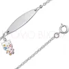 Gourmettes Argent Enfant avec Petit Chat Cadeau de Baptême - 7009497-11 | Promo bijoux Pas Cher |