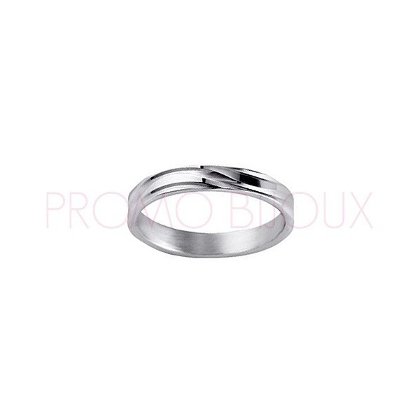 Alliance Argent - Alliance de Mariage en Argent - 3Mm