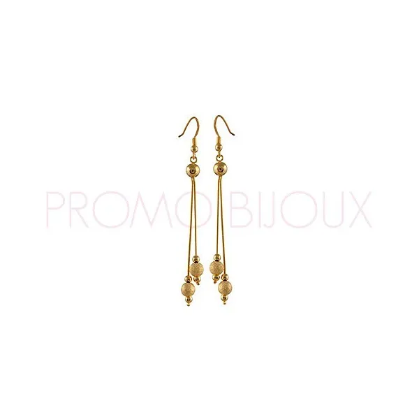 Boucles d'oreilles pendantes plaqué or · prix discount,remisé,pas cher soldé,plaqué or