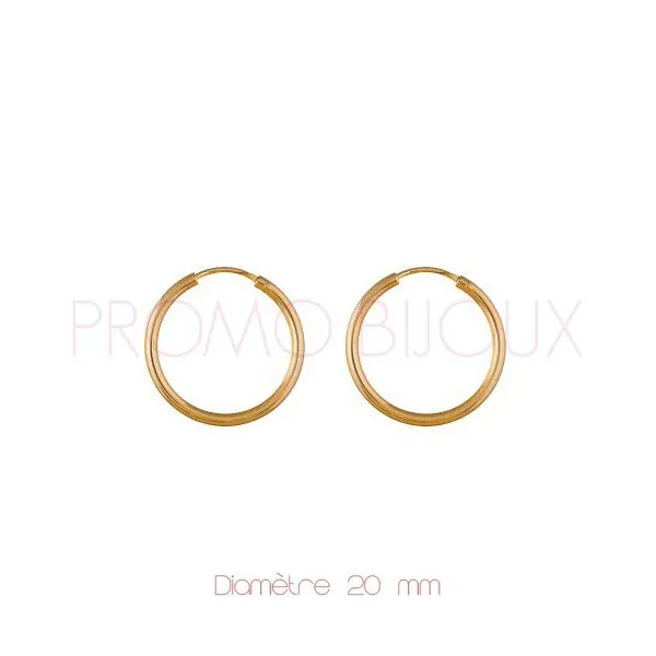 Boucles d'oreilles Créoles plaqué or · prix discount,remisé,pas cher soldé,plaqué or